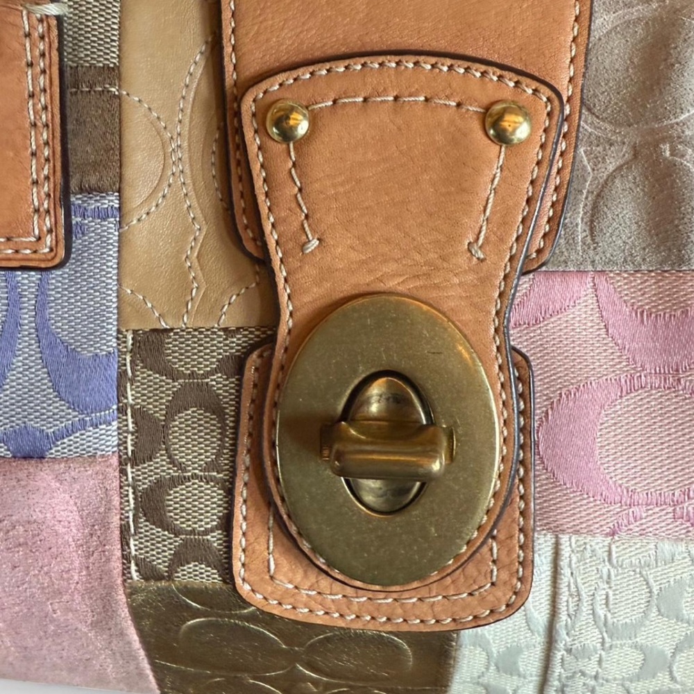 Coach Patchwork Leather legacy Tote Bag - Picture 5 of 6